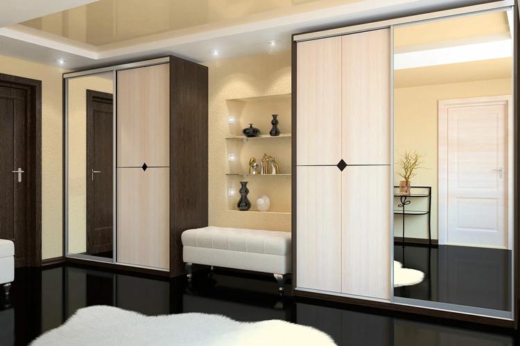 Armoire coulissante dans le couloir - modèles et photos