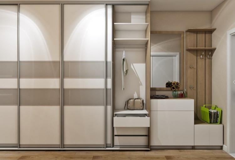 Armoire coulissante dans le couloir - modèles et photos