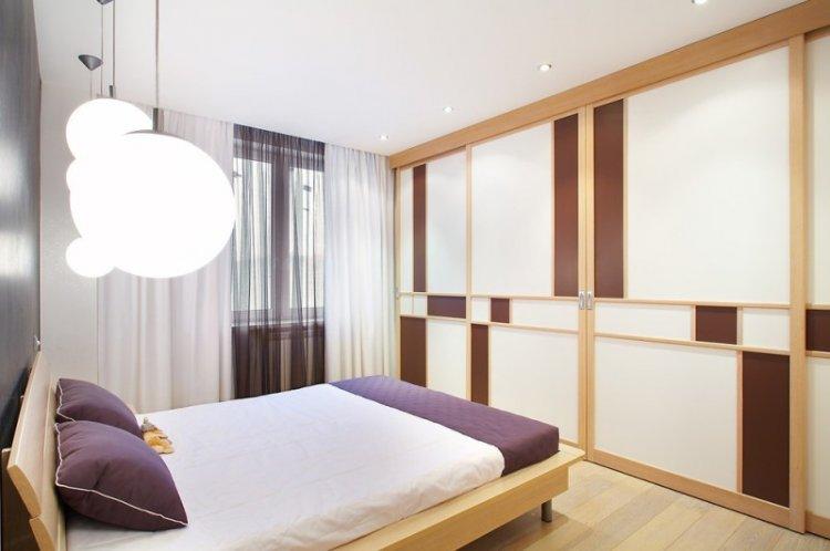 Armoire coulissante dans la chambre - modèles et photos