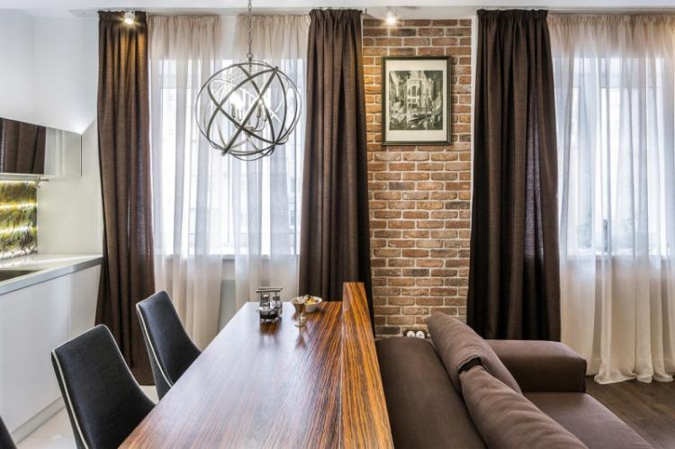 Industrialisation artistique - Rideaux pour le salon dans différents styles d'intérieur