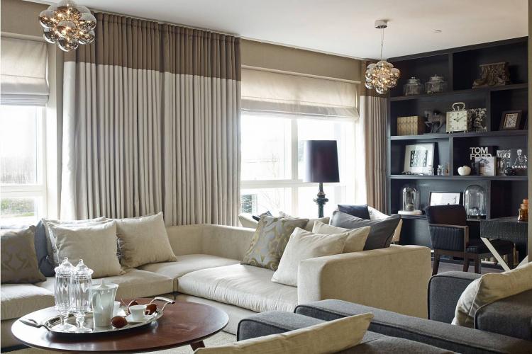 Rideaux pour le salon - photo