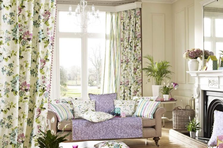 Rideaux pour le salon - photo