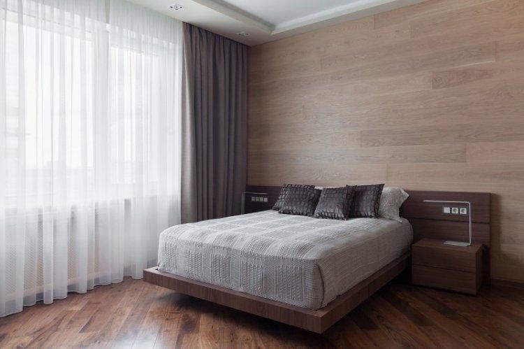 Rideaux dans la chambre dans un style moderne - photo