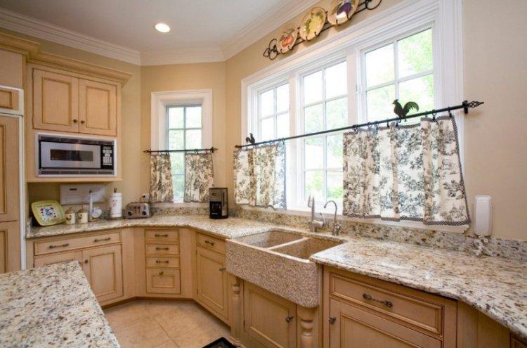 Rideaux de café de style provençal