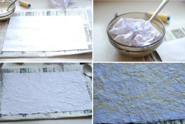 Carte texturée couleur - scrapbooking pour débutants