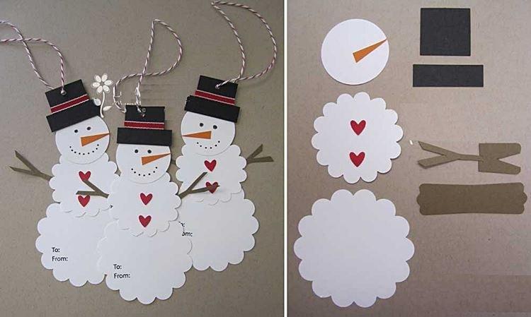 DIY bonhomme de neige en papier ajouré