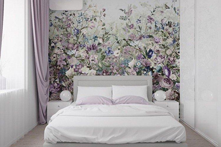 Intérieur de la chambre 10 m² dans un style scandinave - photo