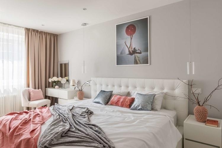 Chambre lumineuse dans un style moderne - conception de photo