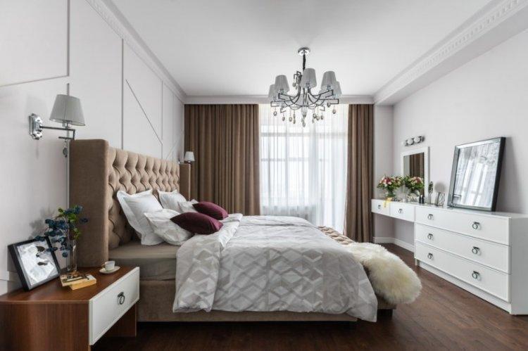 Conception de la chambre 12 m² dans un style moderne - photo
