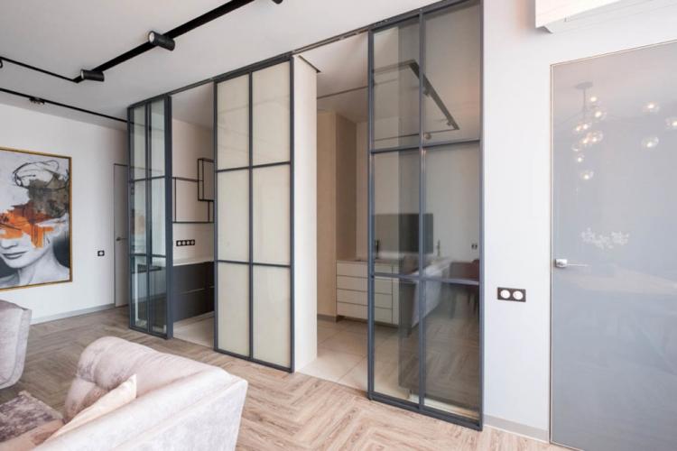 Cloisons coulissantes - Types de cloisons vitrées dans l'appartement