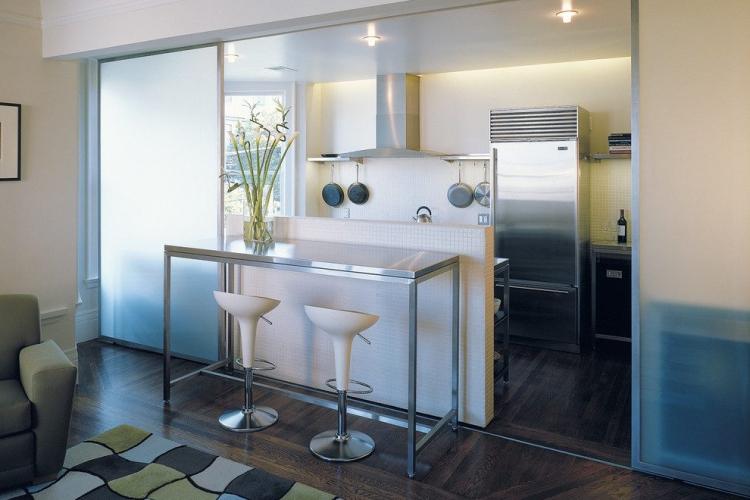 Cloisons vitrées dans la cuisine - Design d'intérieur