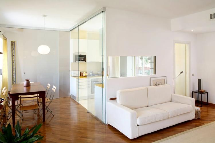 Cloisons vitrées dans le salon - Design d'intérieur