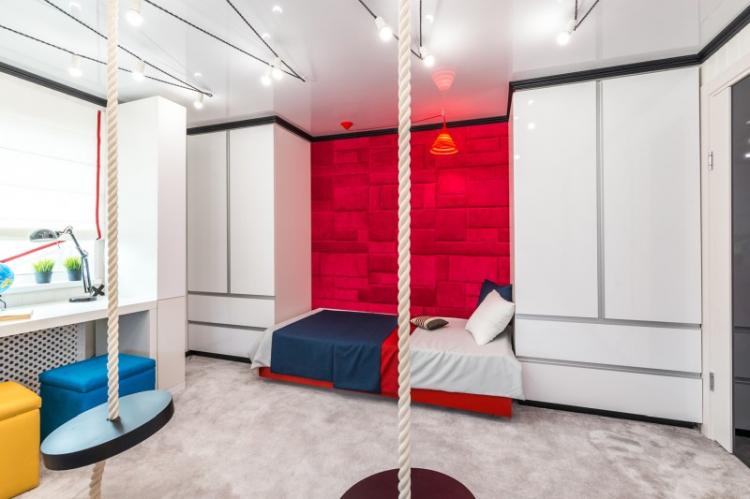 Chambre d'enfants de style high-tech - Photo de design d'intérieur