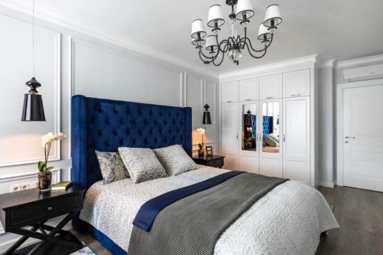 Chambre de style néoclassique - photo de design d'intérieur