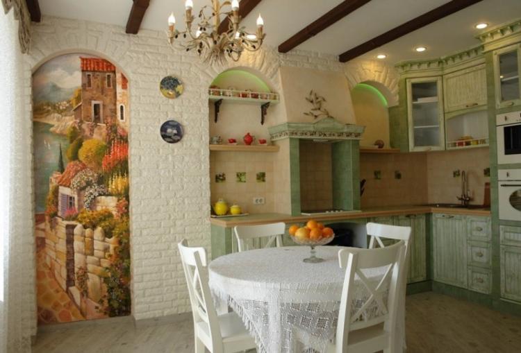 La Provence à l'intérieur de la cuisine