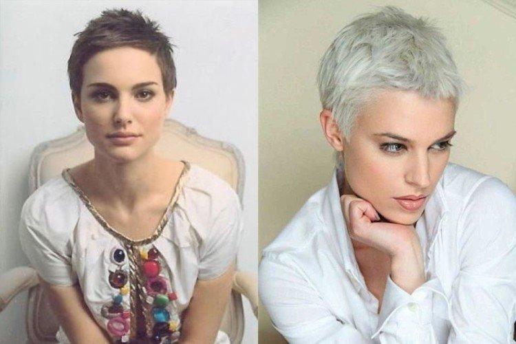 Coupe de cheveux Pixie sans frange pour cheveux courts