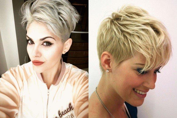 Cheveux longs sur le dessus de la tête - Coupe de cheveux Pixie pour cheveux courts