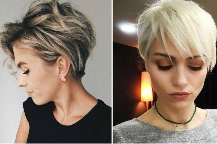 Lignes lisses - Coupe de cheveux Pixie pour cheveux courts