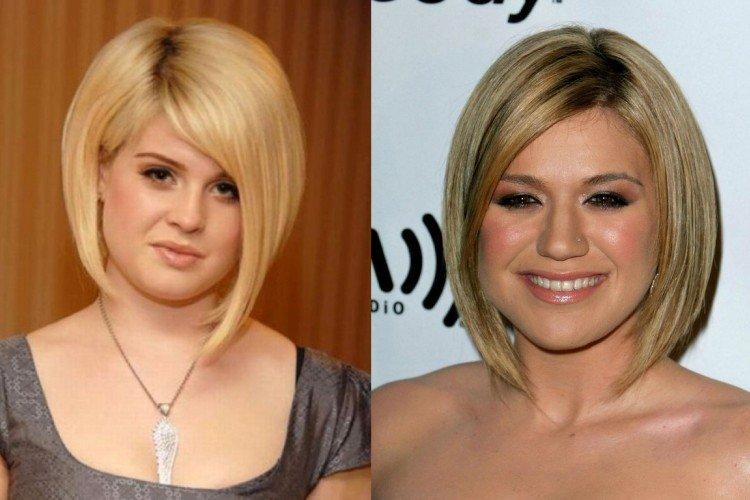 Séparation latérale - Coupes de cheveux pour cheveux courts pour un visage rond