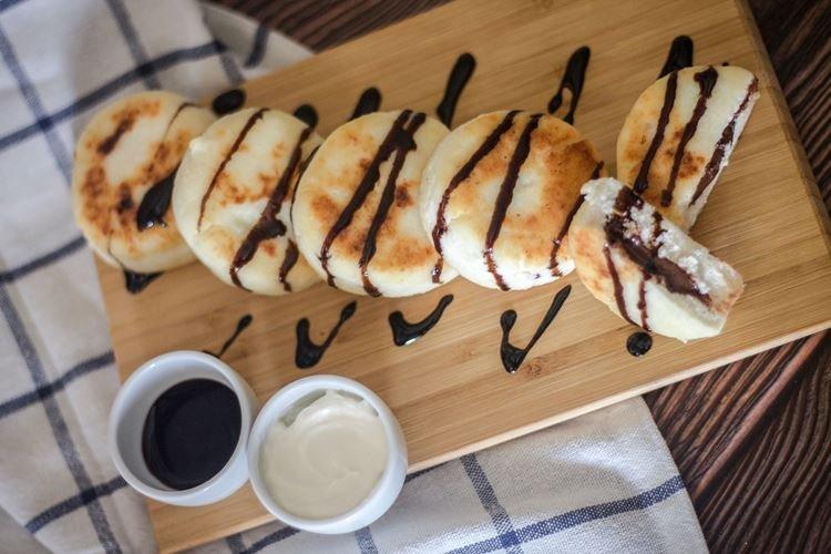 Cheesecakes au Nutella - Recettes de crêpes au fromage cottage dans une poêle