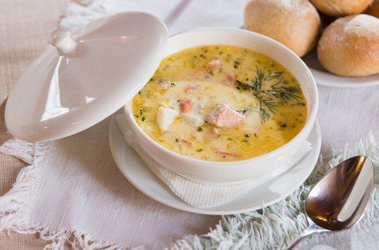 Soupe au fromage au poisson - recette de soupe au fromage à la crème