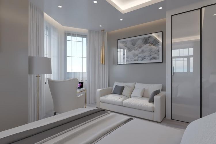 Le monochrome : l'intérieur de la chambre