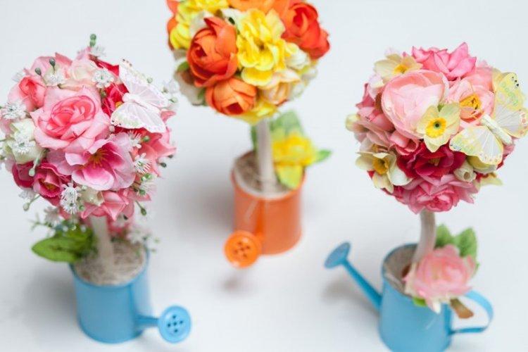 Topiaire de fleurs artificielles bricolage