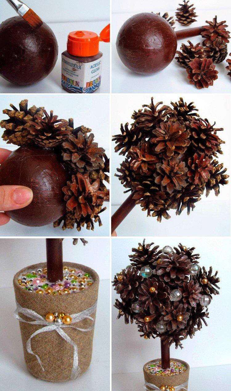 Topiaire de cônes de bricolage