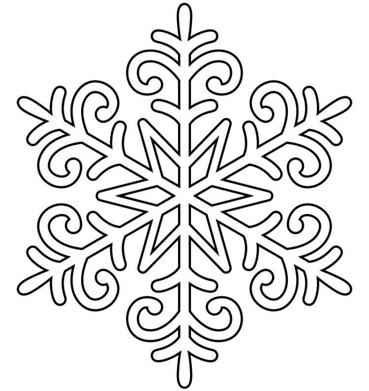 Comment coller sur la fenêtre - Pochoirs flocon de neige pour le nouvel an 2021