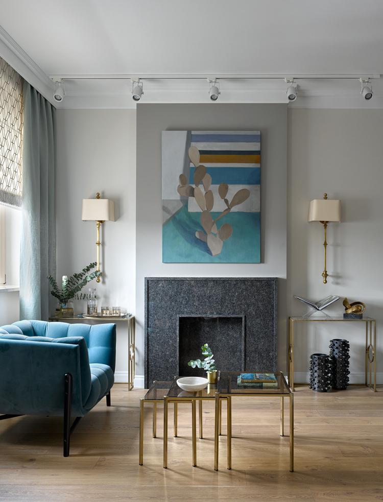 Appartement de trois pièces dans le complexe résidentiel Kamelot, Khamovniki - design d'intérieur