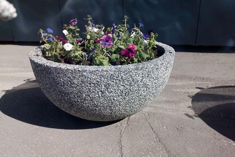 Pots de fleurs en béton - Pots de fleurs d'extérieur