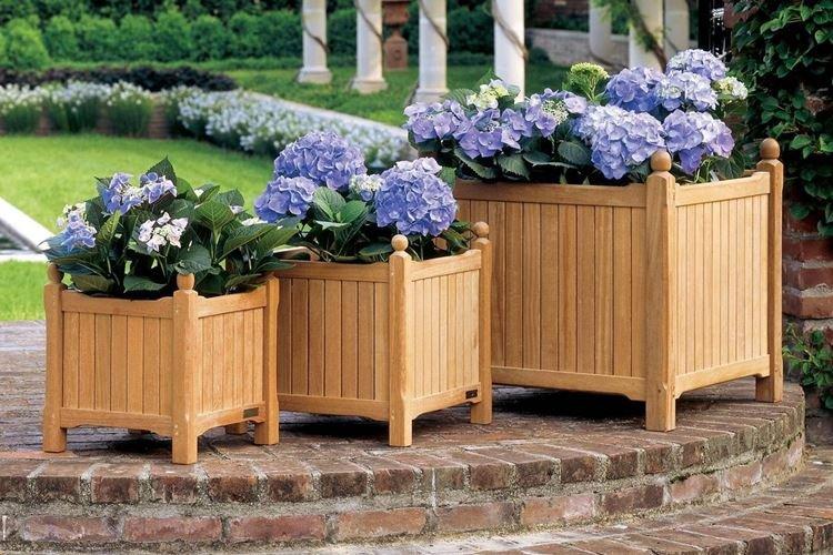 Pots de fleurs d'extérieur - photo