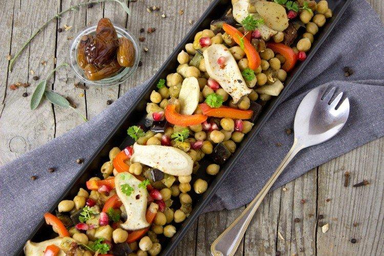 Pois chiches aux champignons - recettes de dîner rapides à partir d'aliments simples