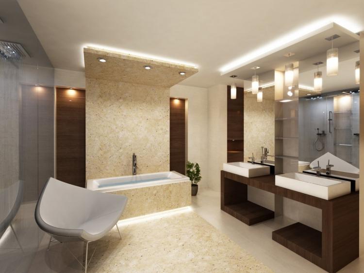 Conception de salle de bain dans un style moderne - photo