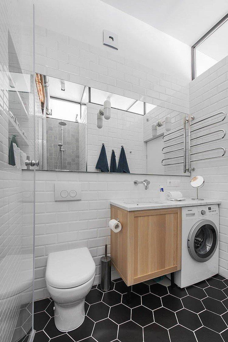 Conception de salle de bain de style scandinave - photo