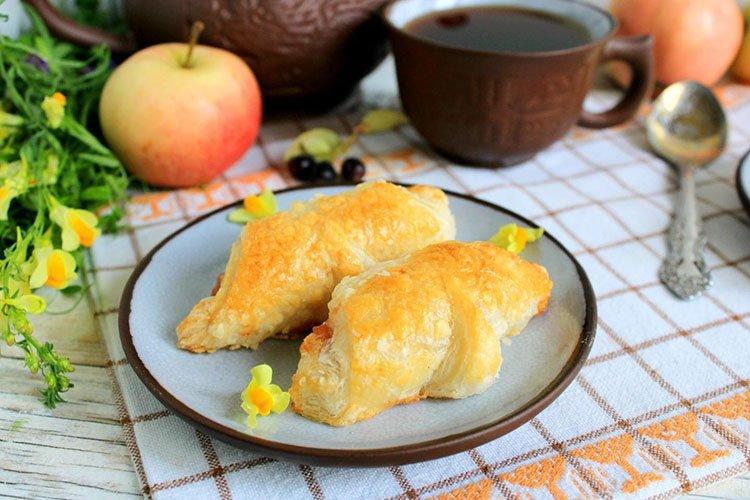 Bagels feuilletés à la confiture - Recettes de pâte feuilletée