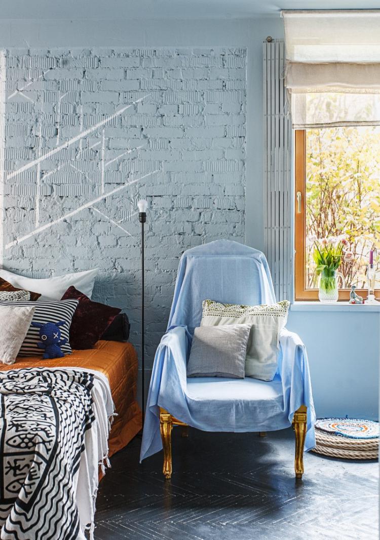 Intérieur lumineux d'un studio, 28 m².