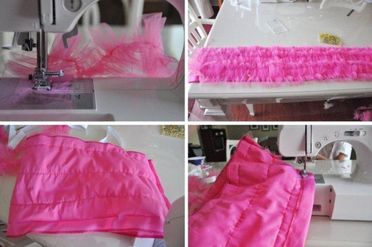 Jupe DIY en tulle à volants