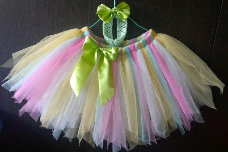 Jupe en tulle sans couture bricolage