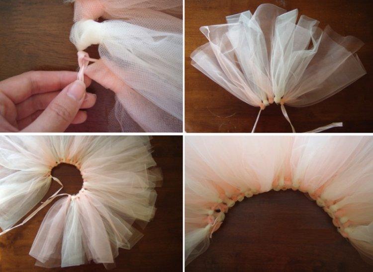 Jupe en tulle sans couture bricolage