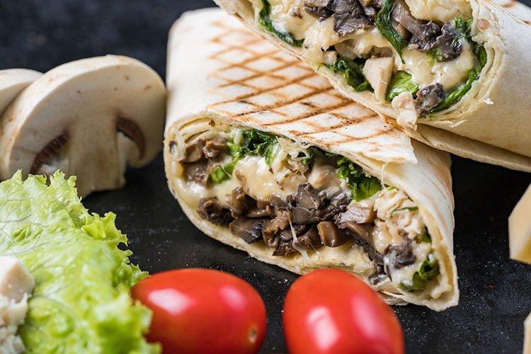 Apéritif Lavash aux champignons frits - recettes