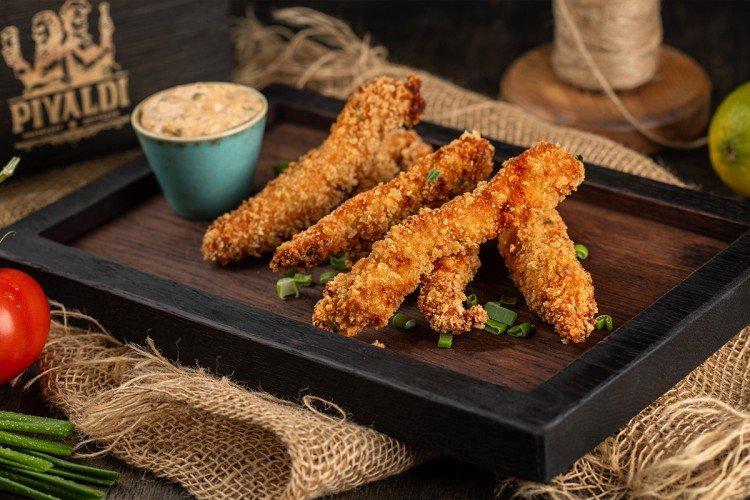 Lanières de poulet - Snacks à la bière à la maison