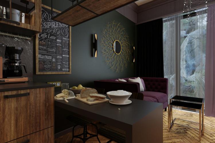 Côte Verte : Aménagement cuisine-salon