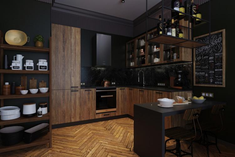 Côte Verte : Aménagement cuisine-salon