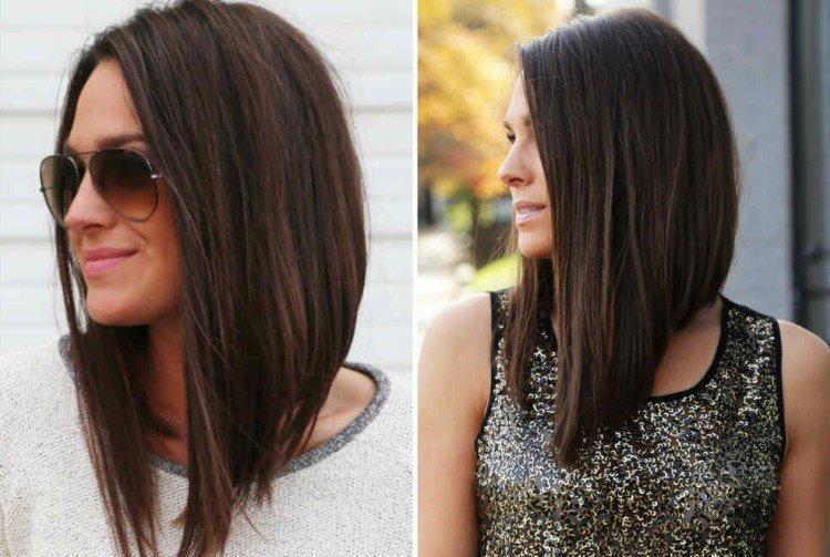 Long Bob - Coiffures pour visage rond pour cheveux mi-longs