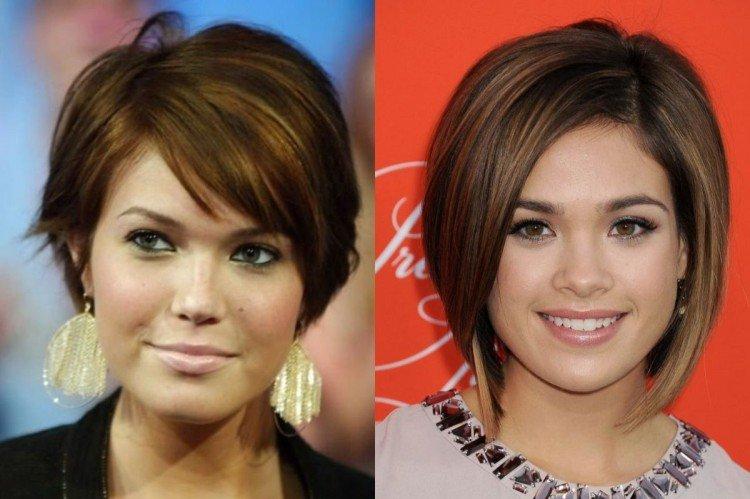 Side Bangs - Coiffures pour un visage rond pour cheveux courts