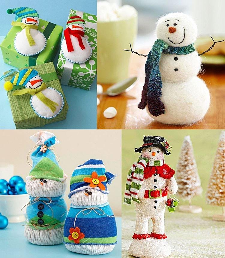 Bonhommes de neige jouets - Bricolage d'hiver à la maternelle