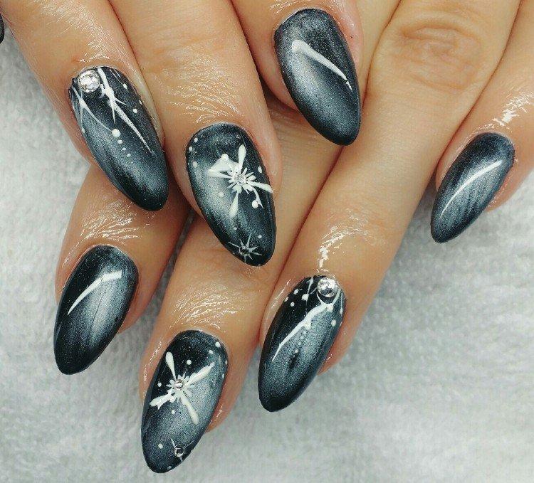 Manucure hiver oeil de chat 2020-2021