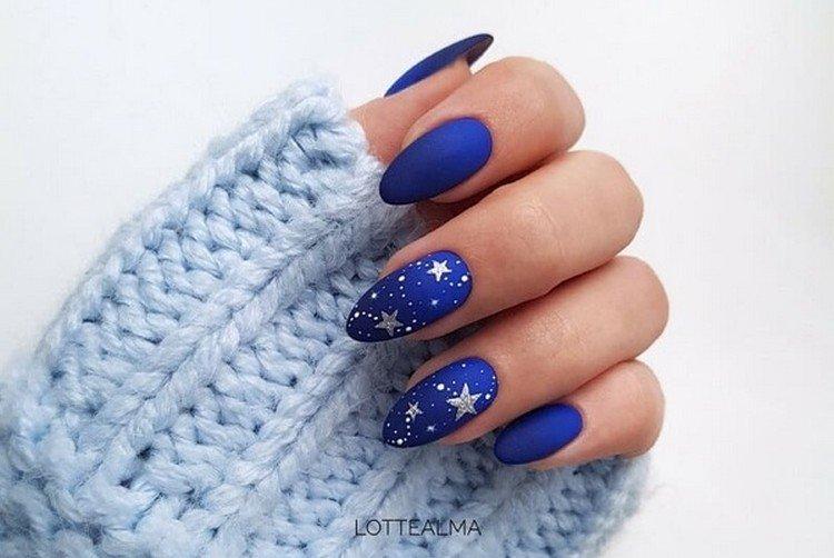 Manucure d'hiver pour ongles longs 2020-2021