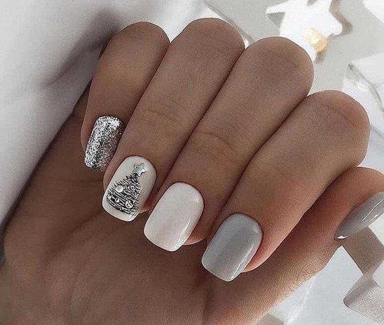 Manucure d'hiver pour ongles courts 2020-2021